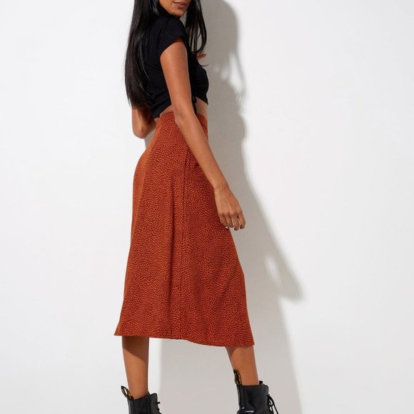 Leopard slit hip wrap skirt S M L XL - Picture 2 of 3